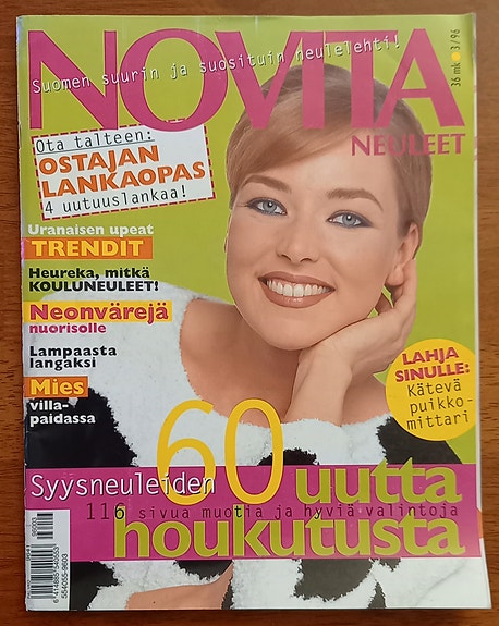 NOVITA neuleet lehdet 5 kpl