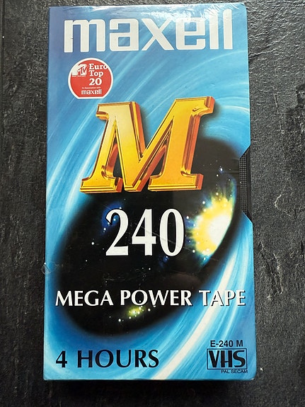 Uusi Maxell M Mega Power Tape 240 vhs nauha