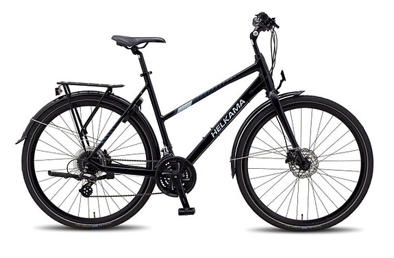 Helkama S1000 24v 28″ Naisten hybridi Musta