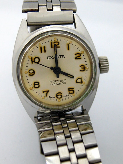 Exacta kello, Swiss, vintage, naisten