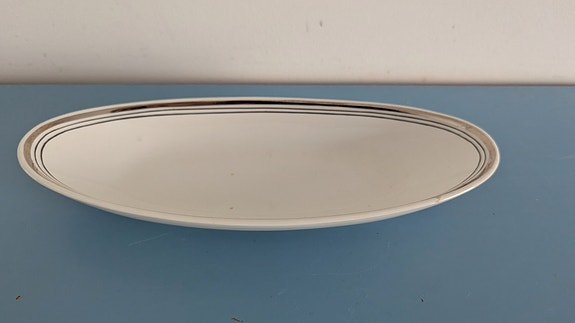 Arabia Platina Sillivati / Tarjoiluvati (1957-1973, Raija Uosikkinen)