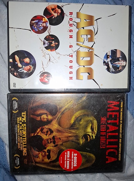 AC/DC Rough & Tough ja Metallica Some Kind of Monster DVD