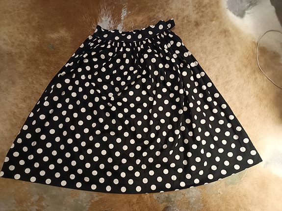Zara puuvilla  L/XL midi hame polka dot