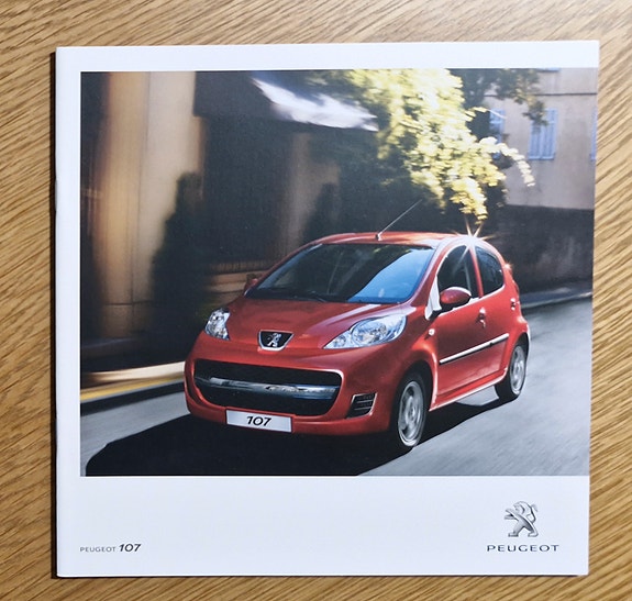 Peugeot 107 -esite 2010