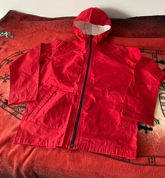 Sadetakki/ kuoritakki, punainen, tribord, 159-170cm