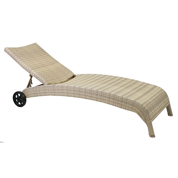 Lepotuoli WICKER 73x196x99cm, 2 Eri Väriä - Beige