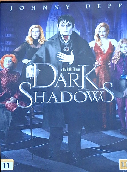 Myydään Tim Burton Dark shadows DVD elokuva
