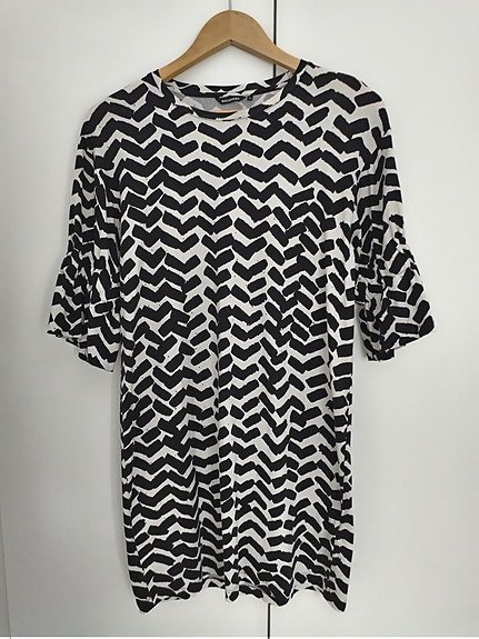 Marimekko mekko/tunika XS mustavalkoinen