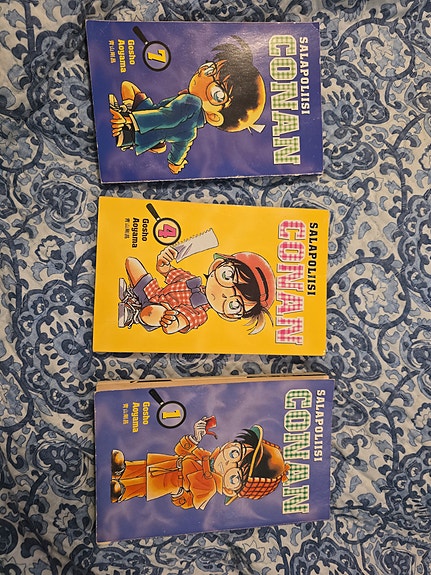 Conan manga 1, 4, 7