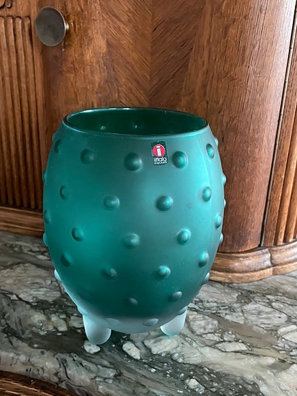Iittala Tiina Nordström Major vihreä iso maljakko +laatikko