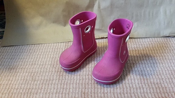 Crocs kumisaappaat vaaleanpunaiset