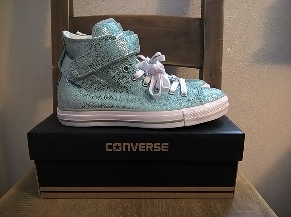 Uudet vihreät Converse Chuck Taylor All Star nahka kengät 40