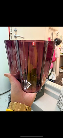 Aalto maljakko 160mm tumma lila/dark lilac