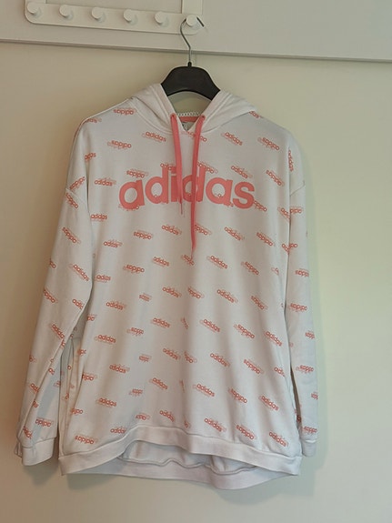 Adidas valkoinen huppari