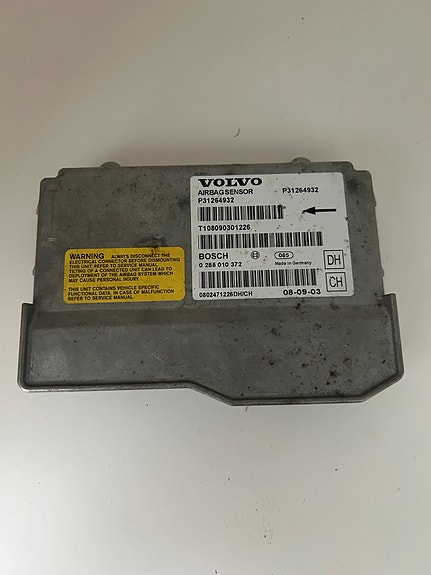 Volvo V70 mk3 airbag ohjainyksikkö