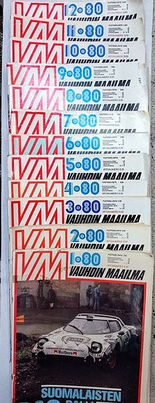 Vauhdin Maailma lehtiä, täydet vuosikerrat 1980-1990 (1982 myyty)