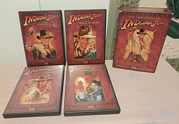 Indiana Jones dvd boksi