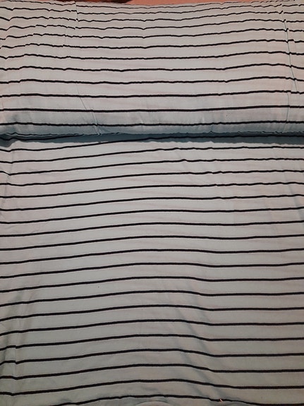 Turkoosi / vaaleansininen trikoo kangas 800x140cm