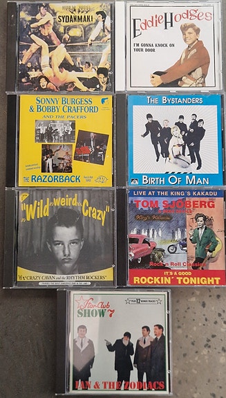 Rock'n'Roll & Rockabilly musiikkia CD levyillä