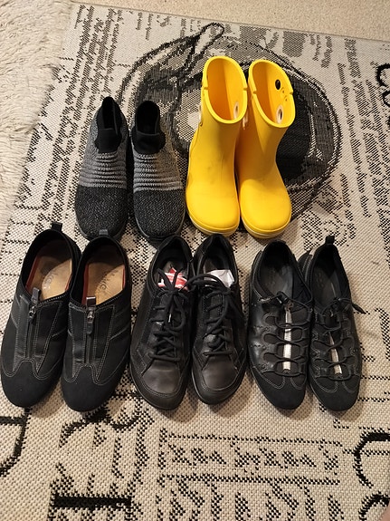 Ecco kengät 38,38,39. Crocs saappaat w5, kengät 38