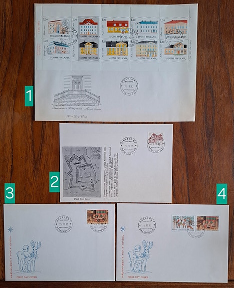 FDC 1982: Kartanoita; Hämeen linna; Joulu