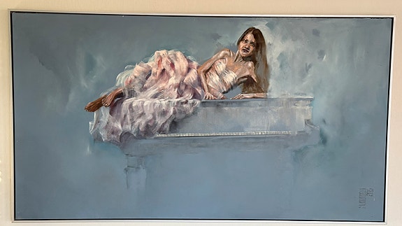Woman and Piano