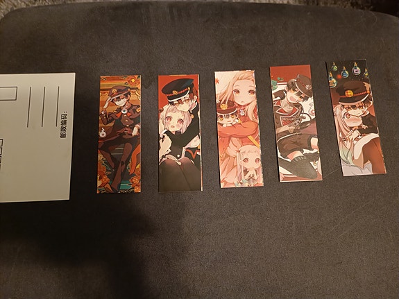 Manga / anime kirjanmerkki 6kpl