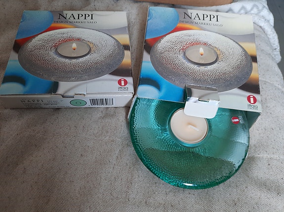 Iittala Nappi Koriste-esine Lasinen Vihreä