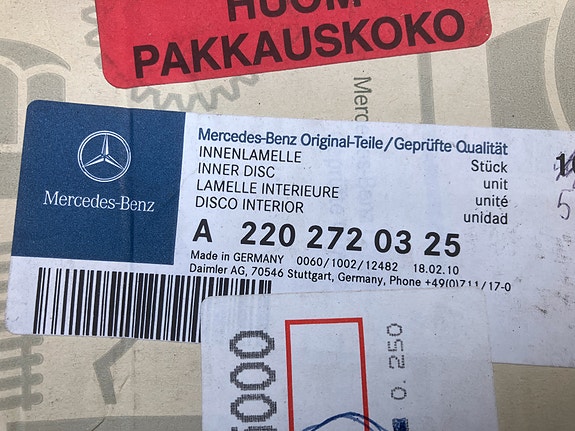 Mercedes-Benz W203/W210 Automaattivaihteiston Kytkinlevy 5kpl
