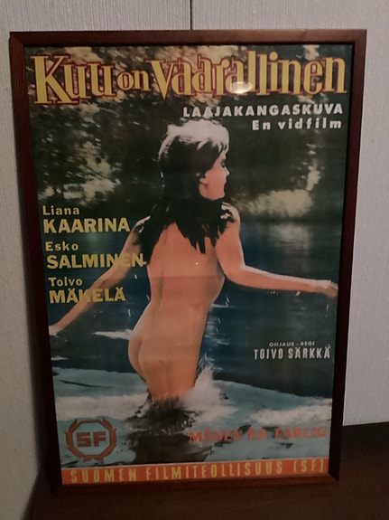 Lahja Iki vanha elokuva juliste Liana Kaarina Bio taide kuva mainos