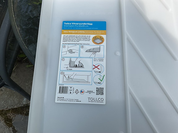 Tollco tiski-ja pyykkikoneen turva-allas 60x 49