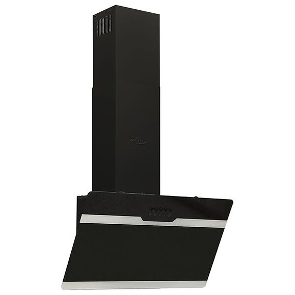 vidaXL Liesituuletin 60 cm teräs ja karkaistu lasi musta(sku51667
