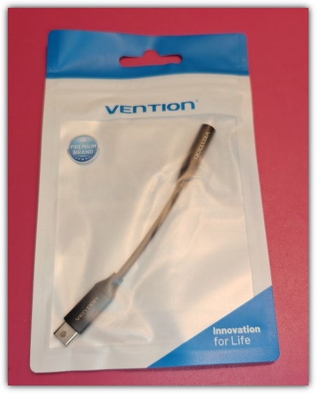 🎧 Vention USB C - 3.5mm naaras DAC-adapteri