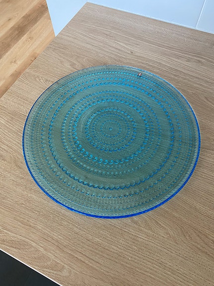 Kastehelmi tarjoilulautanen turkoosi (31cm)