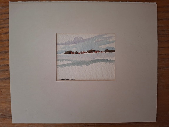 Akvarelli 6x8 cm P. Haapanen