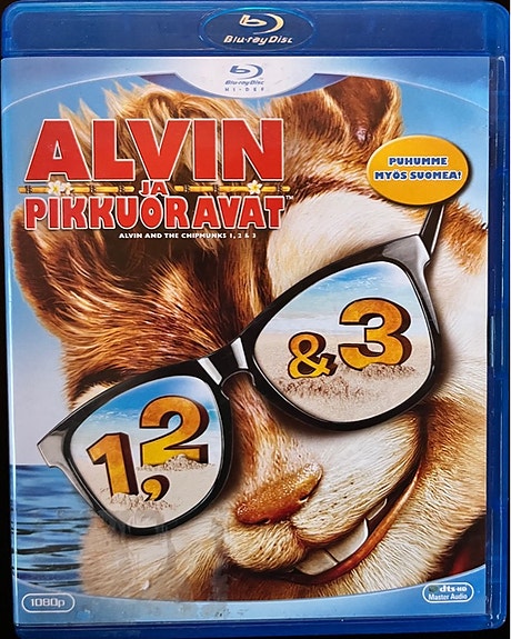 Alvin ja pikkuoravat 1, 2 ja 3 bluray