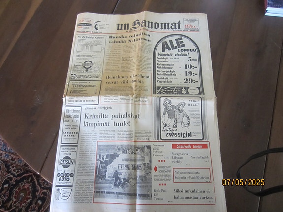 Turun Sanomat 06.08.1972