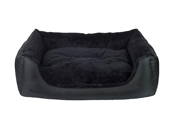 Amiplay Aspen XXL-koiranpeti sohva musta 114x90x25cm