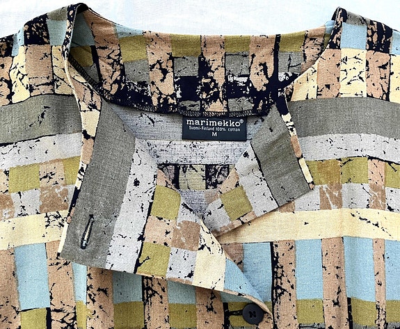 vintage MARIMEKKO lepakkohihainen mekko 80-luvun / 90-luvun 80s 90s retro M L