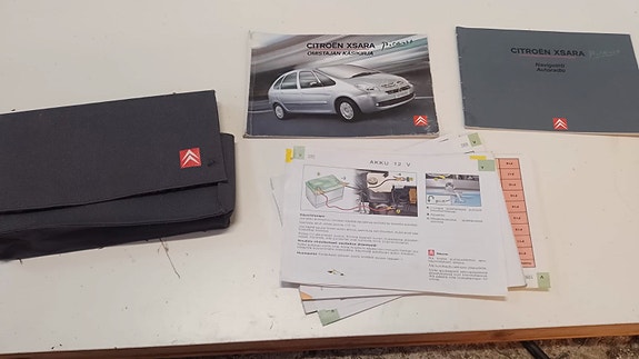 Citroen Xsara Picasso ohjekirja ja kansio