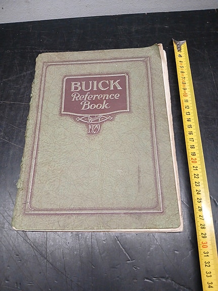 Buick huoltokirja 1929