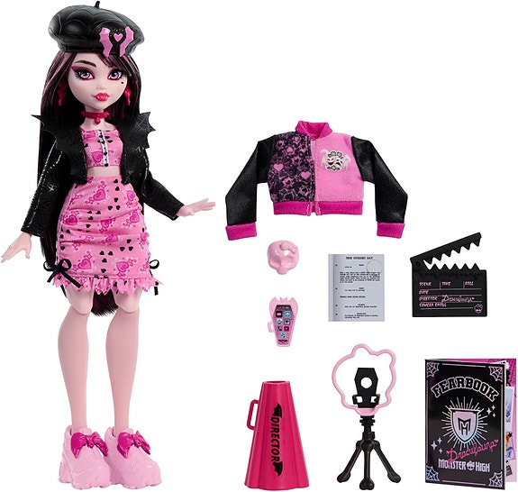 UUSI Monster High Draculaura Movie Club nukke