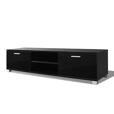 vidaXL TV-taso Korkeakiilto musta 140x40,5x35 cm(sku243044