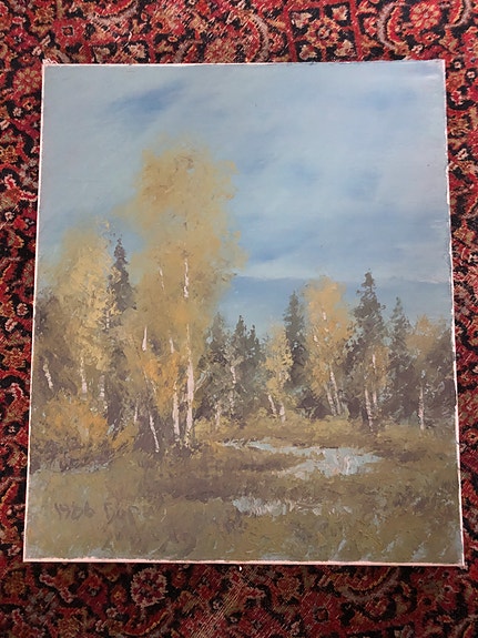 Vanha öljyvärimaalaus