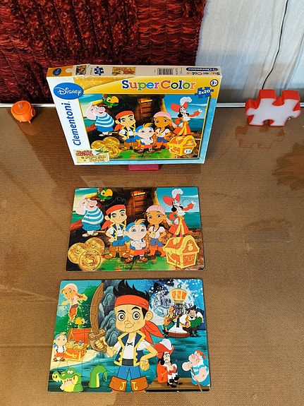 Clementoni Disney Jake ja merirosvot 2 kpl 20 palan palapelit
