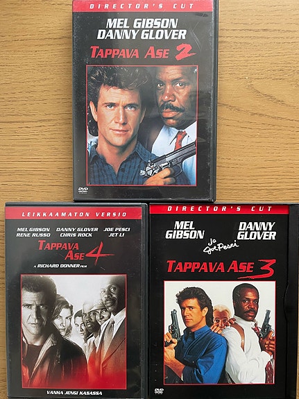 Tappava Ase 2, 3 ja 4 DVD