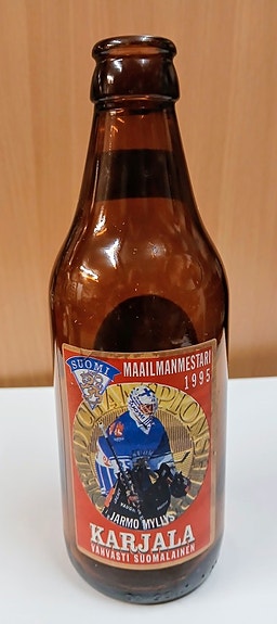 Karjala III olutpullo MM1995 "Jarmo Myllys"