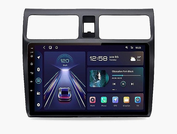Android soitin 10" näytöllä Suzuki Swift 2002-2010