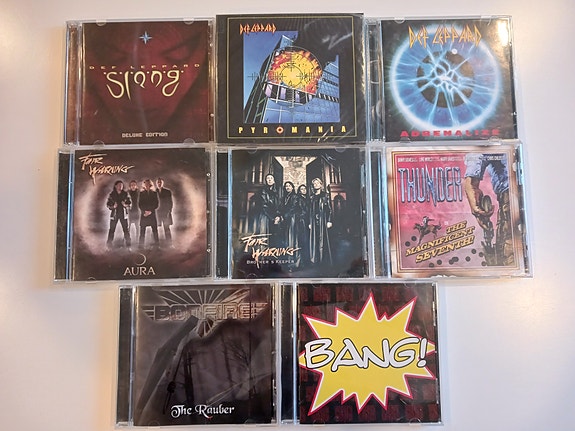 Rock-musiikki CD-levyt 3 kpl