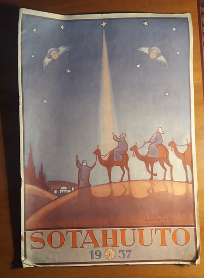 Toimittaja E. Jernstedt SOTAHUUTO -lehti 1937